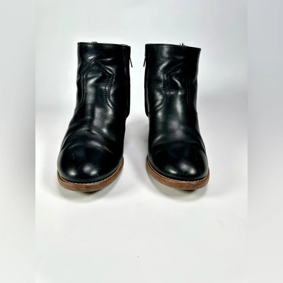 Madewell Women’s 1937 Winston Black Ankle Leather Boots Size 7 - Picture 3 of 11